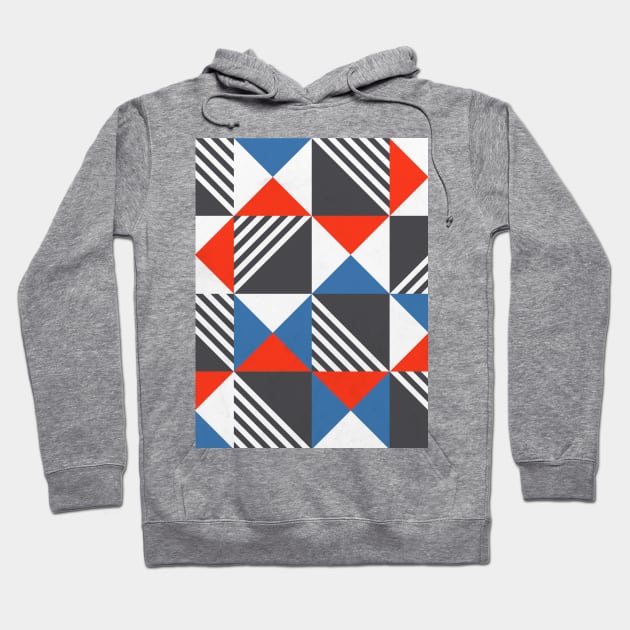 Geometric print hoodie sale